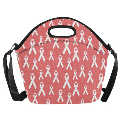 Autism Awareness Ribbon Design Print Neoprene Lunch Bag (Model 1669)(Large)-JTAMIGO.COM