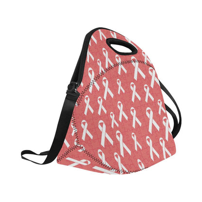 Autism Awareness Ribbon Design Print Neoprene Lunch Bag (Model 1669)(Large)-JTAMIGO.COM
