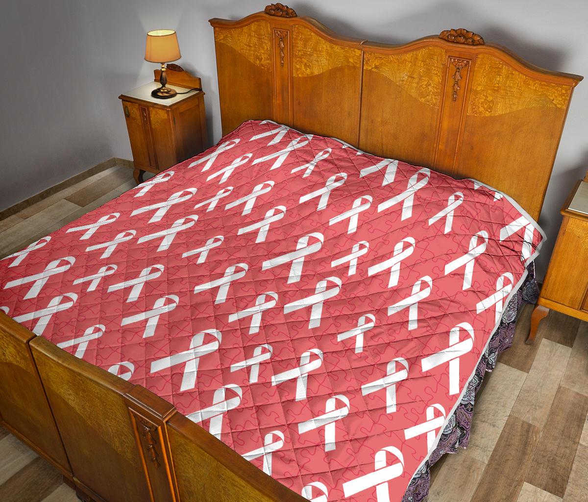 Autism Awareness Ribbon Design Print Premium Quilt-JTAMIGO.COM