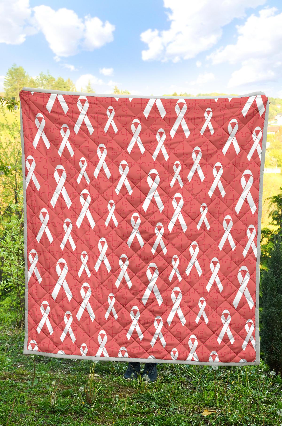Autism Awareness Ribbon Design Print Premium Quilt-JTAMIGO.COM