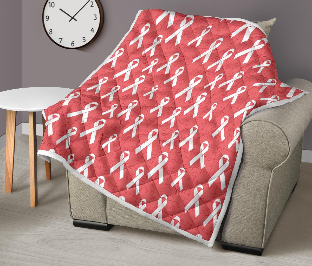 Autism Awareness Ribbon Design Print Premium Quilt-JTAMIGO.COM