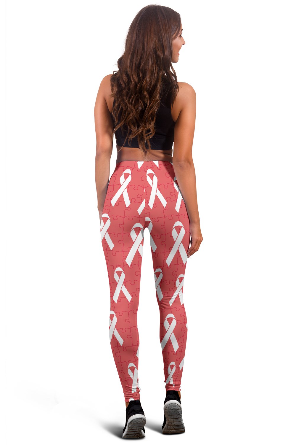 Autism Awareness Ribbon Design Print Women Leggings