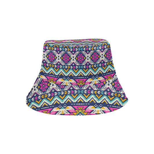 Aztec Pink Geometric Print Pattern Unisex Bucket Hat
