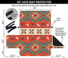 Aztec Red Print Pattern Loveseat Sofa Protector-JTAMIGO.COM