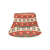 Aztec Red Print Pattern Unisex Bucket Hat