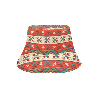 Aztec Red Print Pattern Unisex Bucket Hat