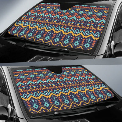 Aztec Style Print Pattern Car Sun Shade For Windshield