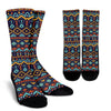 Aztec Style Print Pattern Crew Socks