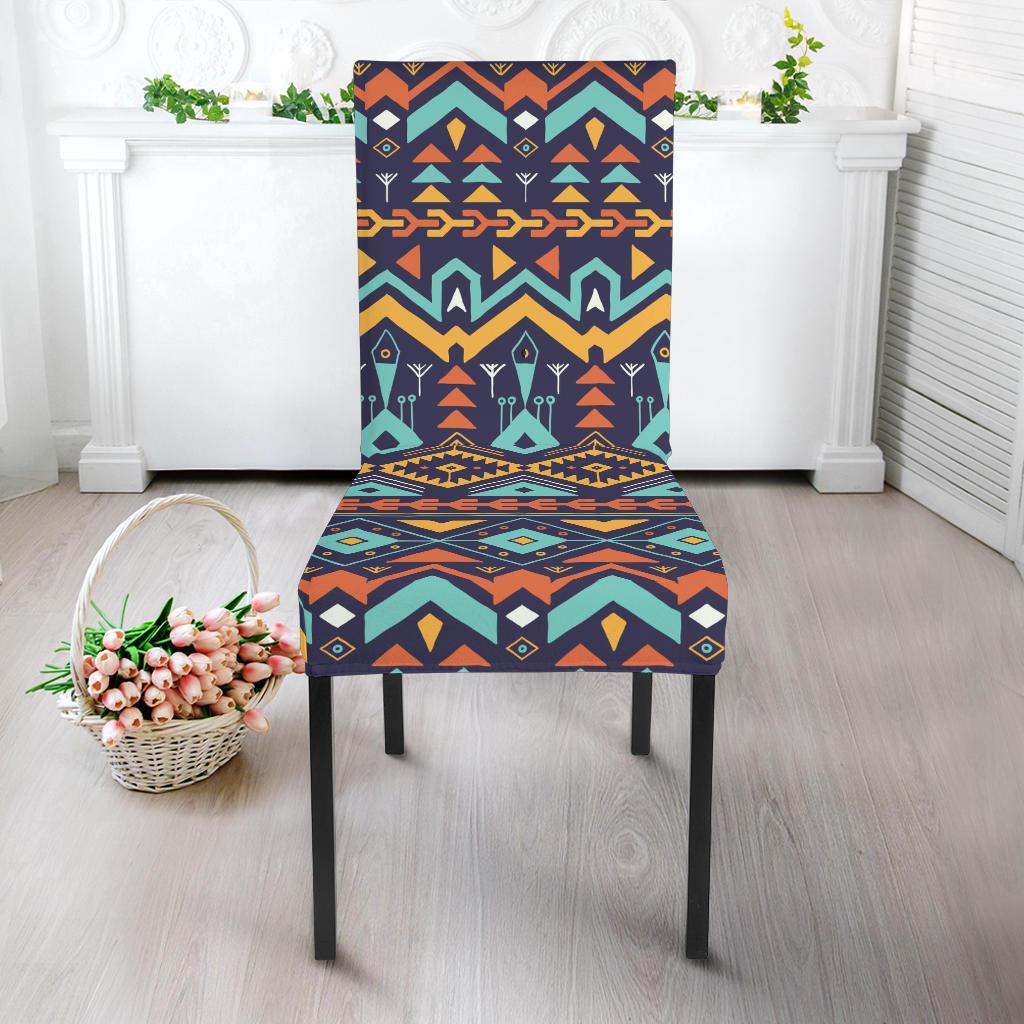 Aztec Style Print Pattern Dinning Chair Slipper-JTAMIGO.COM