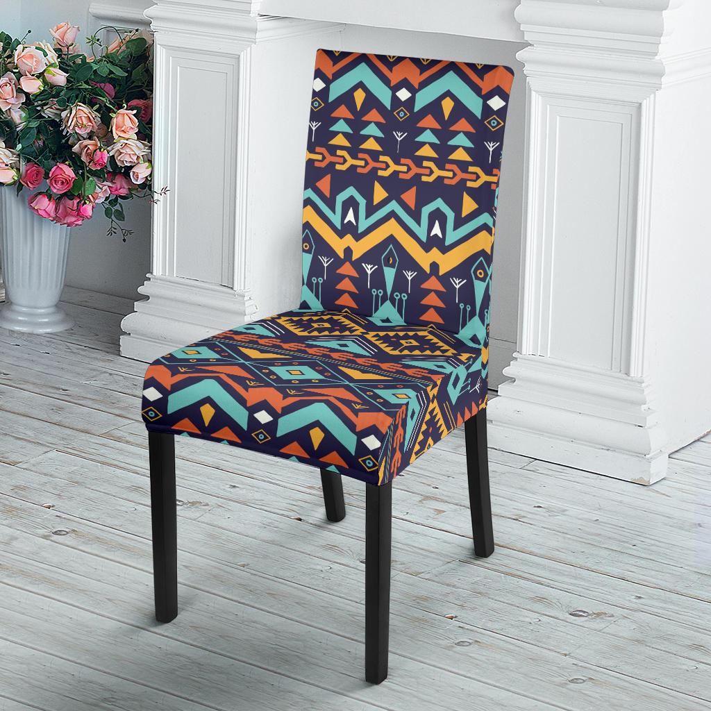 Aztec Style Print Pattern Dinning Chair Slipper-JTAMIGO.COM