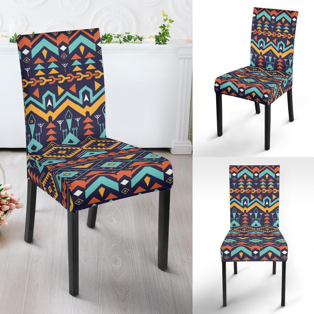 Aztec Style Print Pattern Dinning Chair Slipper-JTAMIGO.COM