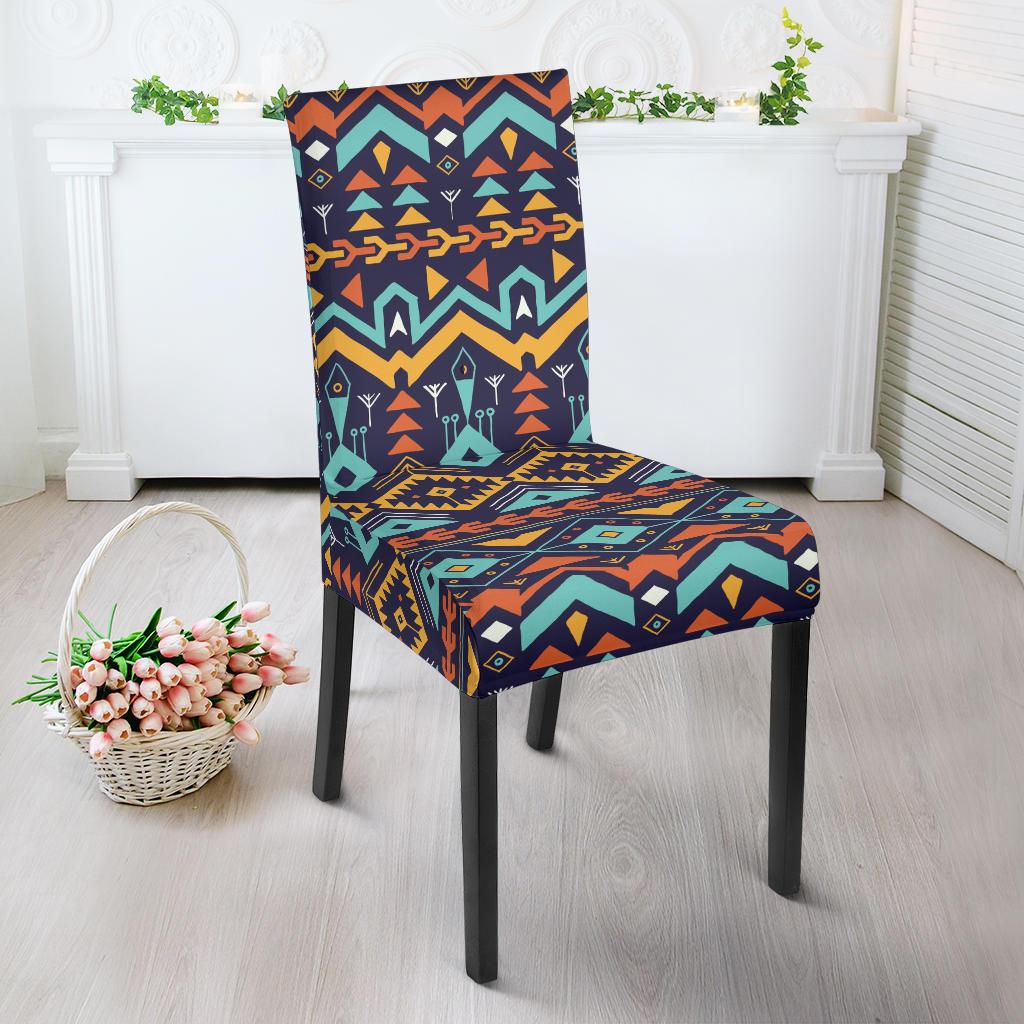 Aztec Style Print Pattern Dinning Chair Slipper-JTAMIGO.COM