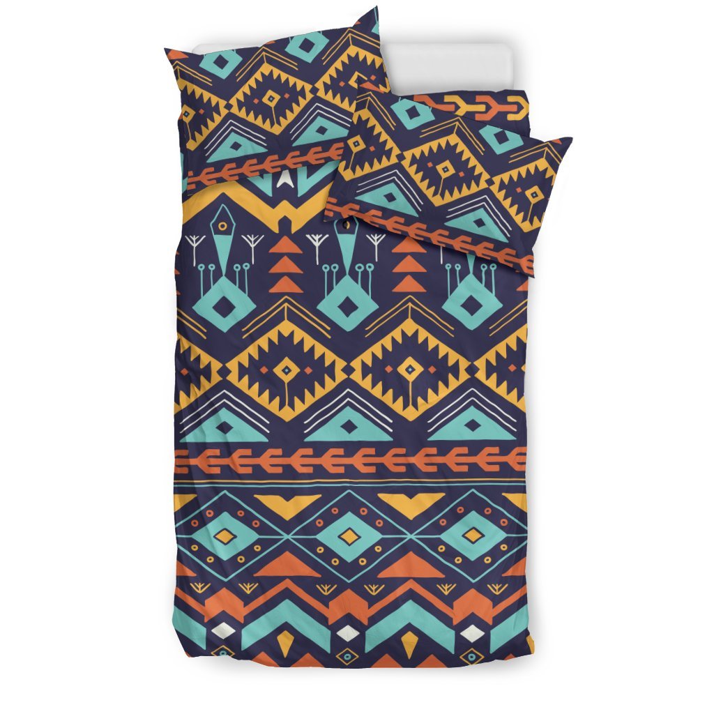Aztec Style Print Pattern Duvet Cover Bedding Set