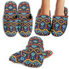 Aztec Style Print Pattern House Slippers