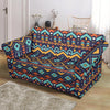 Aztec Style Print Pattern Loveseat Slipcover-JTAMIGO.COM