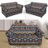 Aztec Style Print Pattern Loveseat Slipcover-JTAMIGO.COM