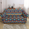 Aztec Style Print Pattern Loveseat Slipcover-JTAMIGO.COM