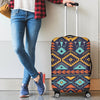 Aztec Style Print Pattern Luggage Cover Protector