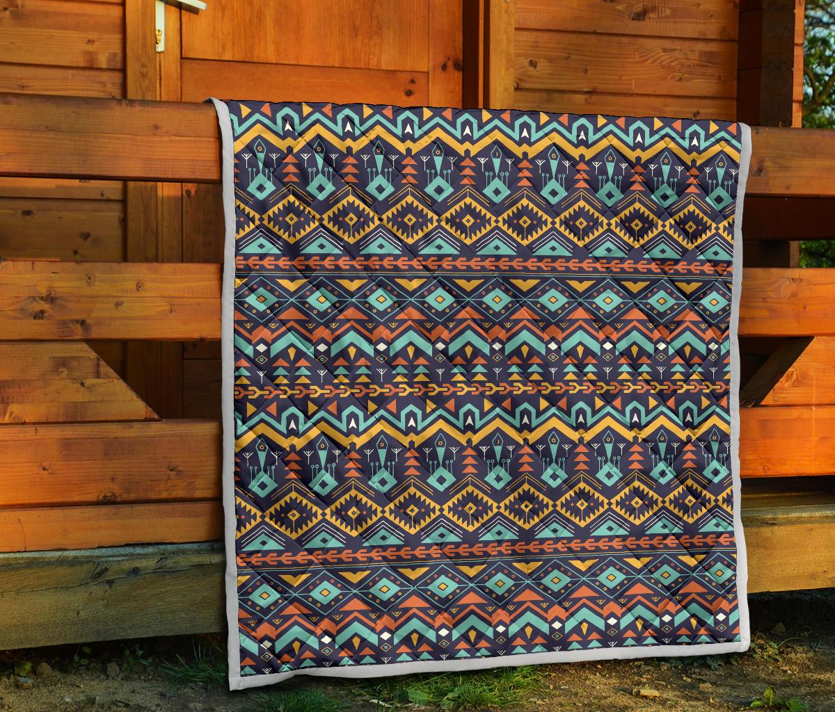 Aztec Style Print Pattern Premium Quilt-JTAMIGO.COM