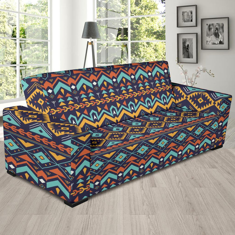 Aztec Style Print Pattern Sofa Slipcover-JTAMIGO.COM