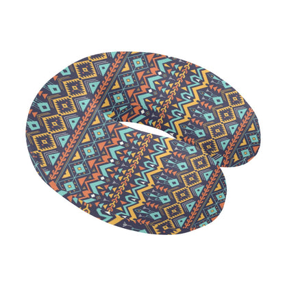 Aztec Style Print Pattern U-Shaped Travel Neck Pillow-JTAMIGO.COM