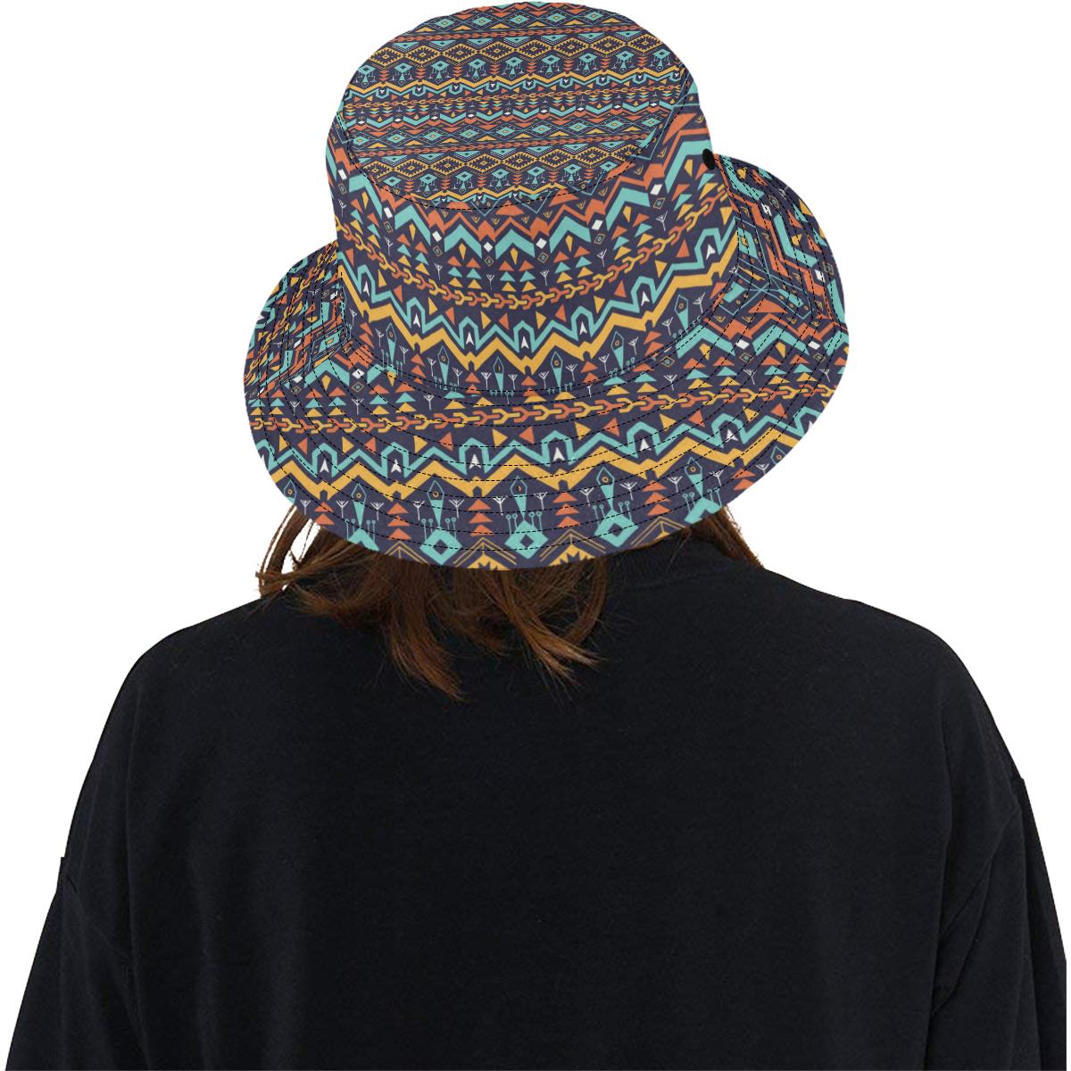 Aztec Style Print Pattern Unisex Bucket Hat