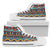 Aztec Style Print Pattern Women High Top Shoes