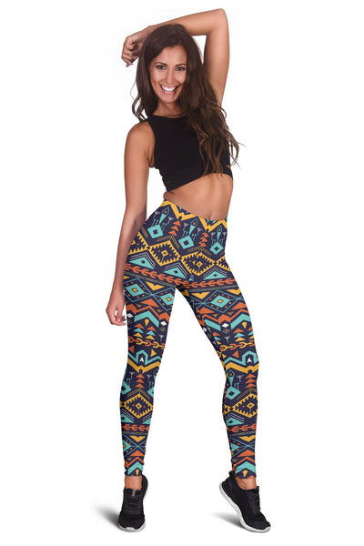 Aztec Style Print Pattern Women Leggings