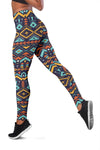 Aztec Style Print Pattern Women Leggings