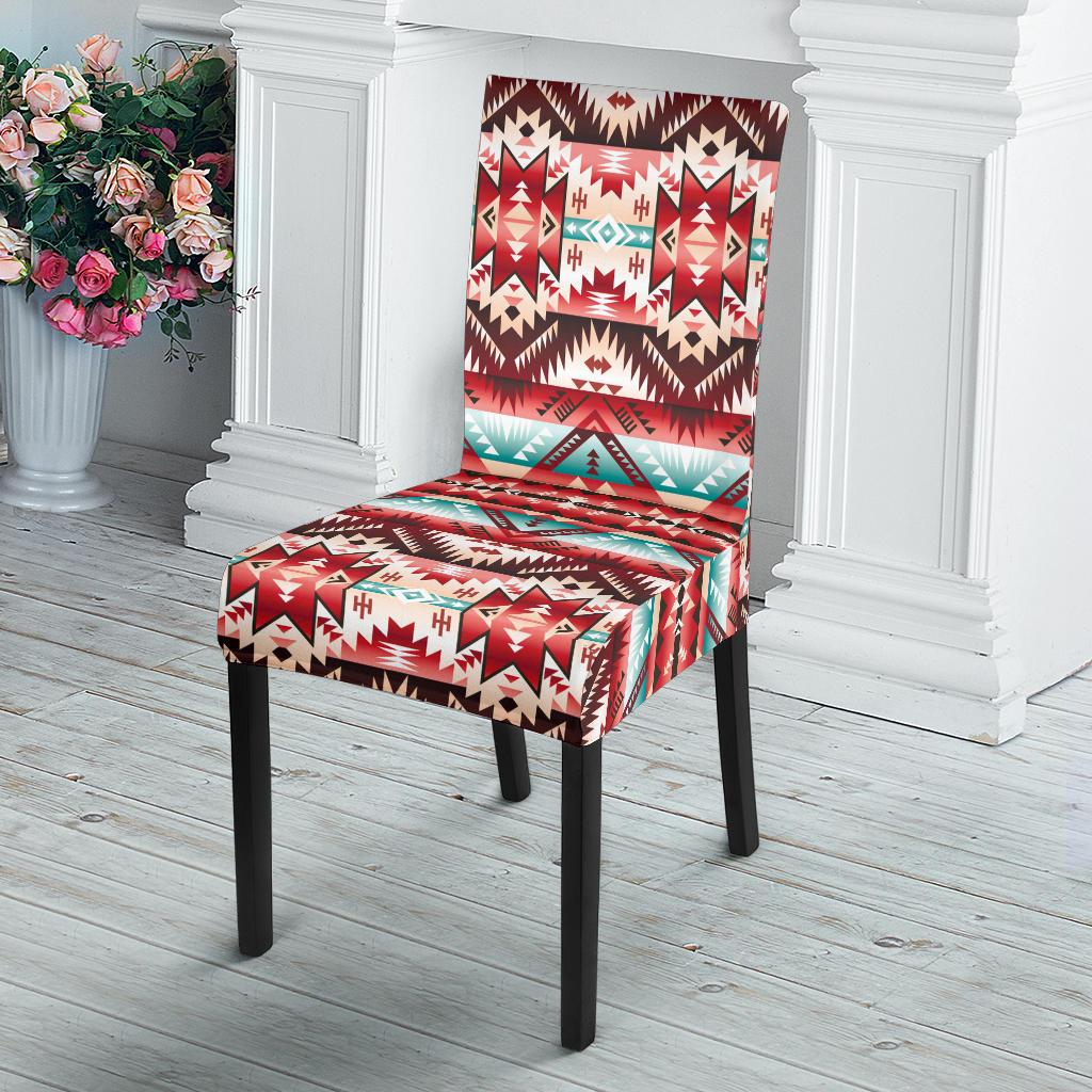 Aztec Western Style Print Pattern Dinning Chair Slipper-JTAMIGO.COM