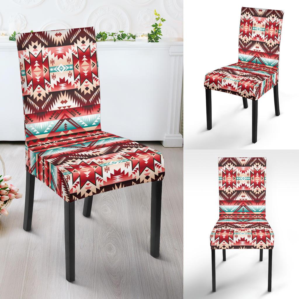 Aztec Western Style Print Pattern Dinning Chair Slipper-JTAMIGO.COM