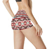 Aztec Western Style Print Pattern High Waisted Spandex Shorts-JTAMIGO.COM