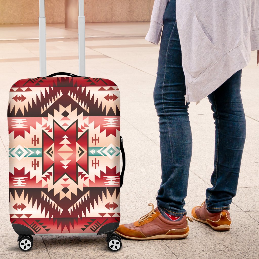 Aztec Western Style Print Pattern Luggage Cover Protector