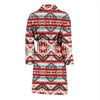 Aztec Western Style Print Pattern Men Bath Robe-JTAMIGO.COM