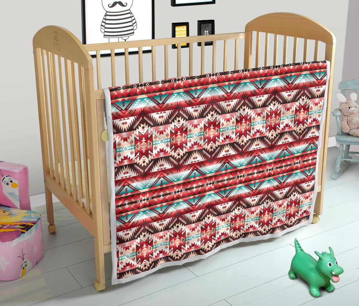 Aztec Western Style Print Pattern Premium Quilt-JTAMIGO.COM