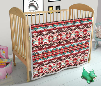 Aztec Western Style Print Pattern Premium Quilt-JTAMIGO.COM