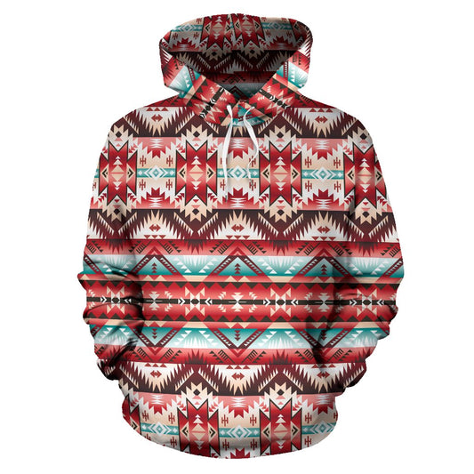 Aztec Western Style Print Pattern Pullover Hoodie
