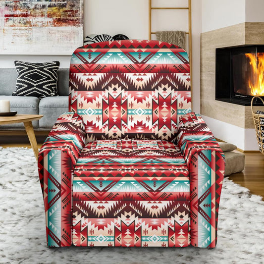 Aztec Western Style Print Pattern Single Sofa Slipcover -JTAMIGO.COM