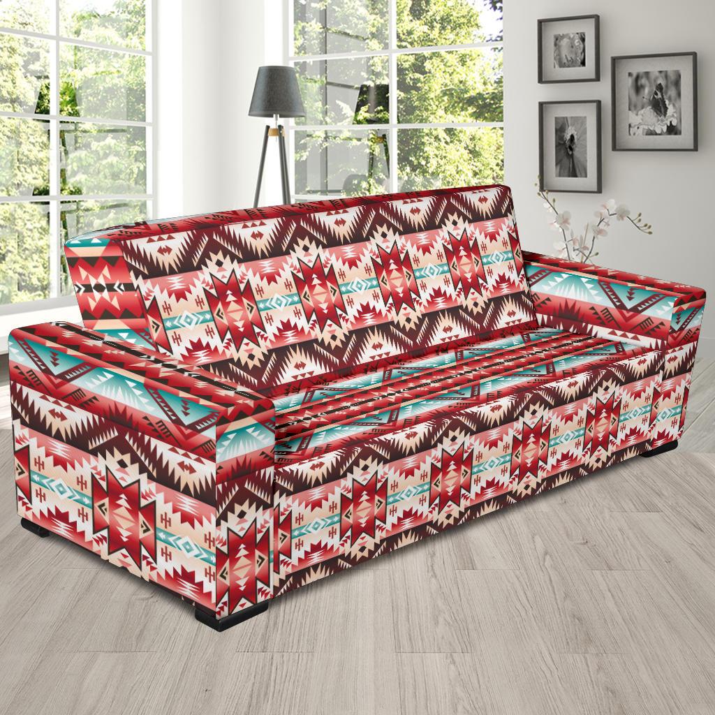 Aztec Western Style Print Pattern Sofa Slipcover-JTAMIGO.COM