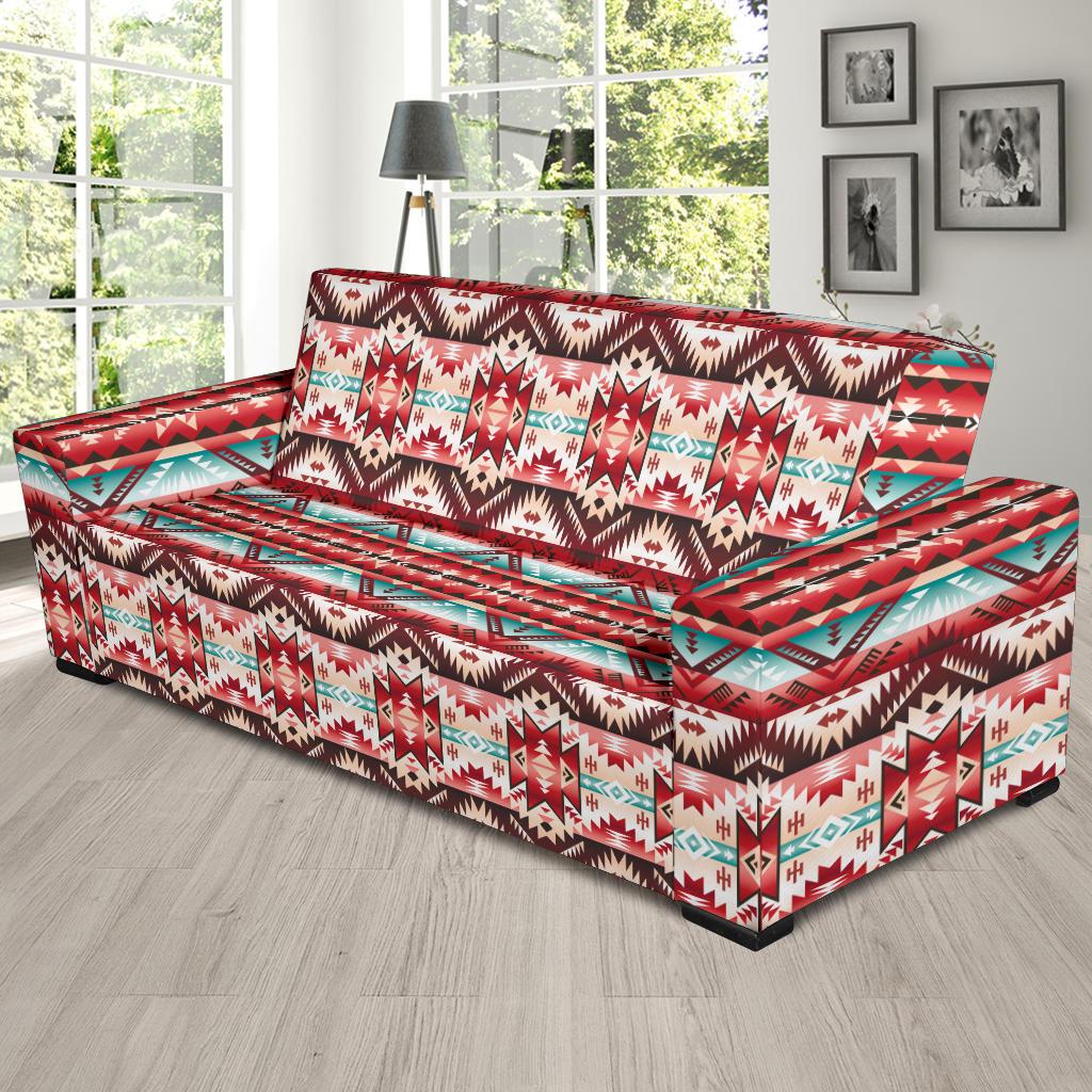 Aztec Western Style Print Pattern Sofa Slipcover-JTAMIGO.COM