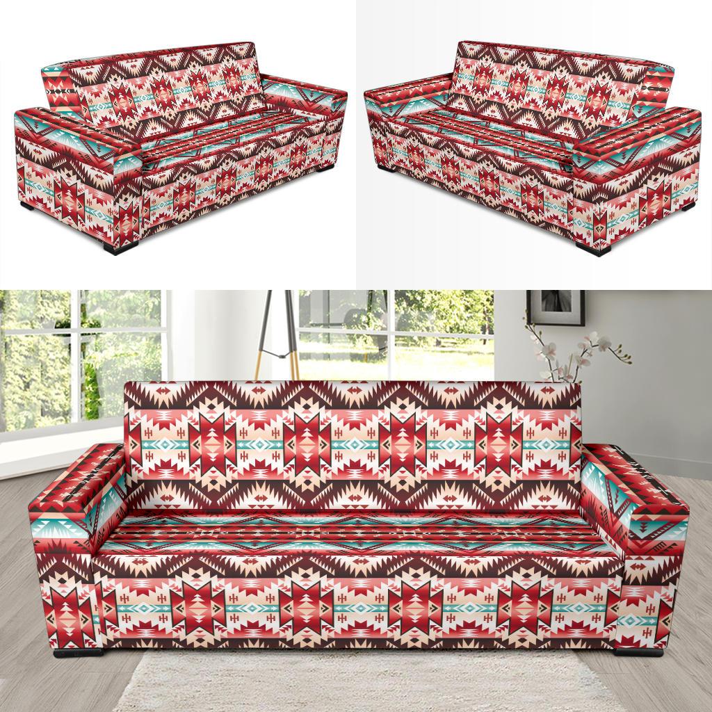 Aztec Western Style Print Pattern Sofa Slipcover-JTAMIGO.COM