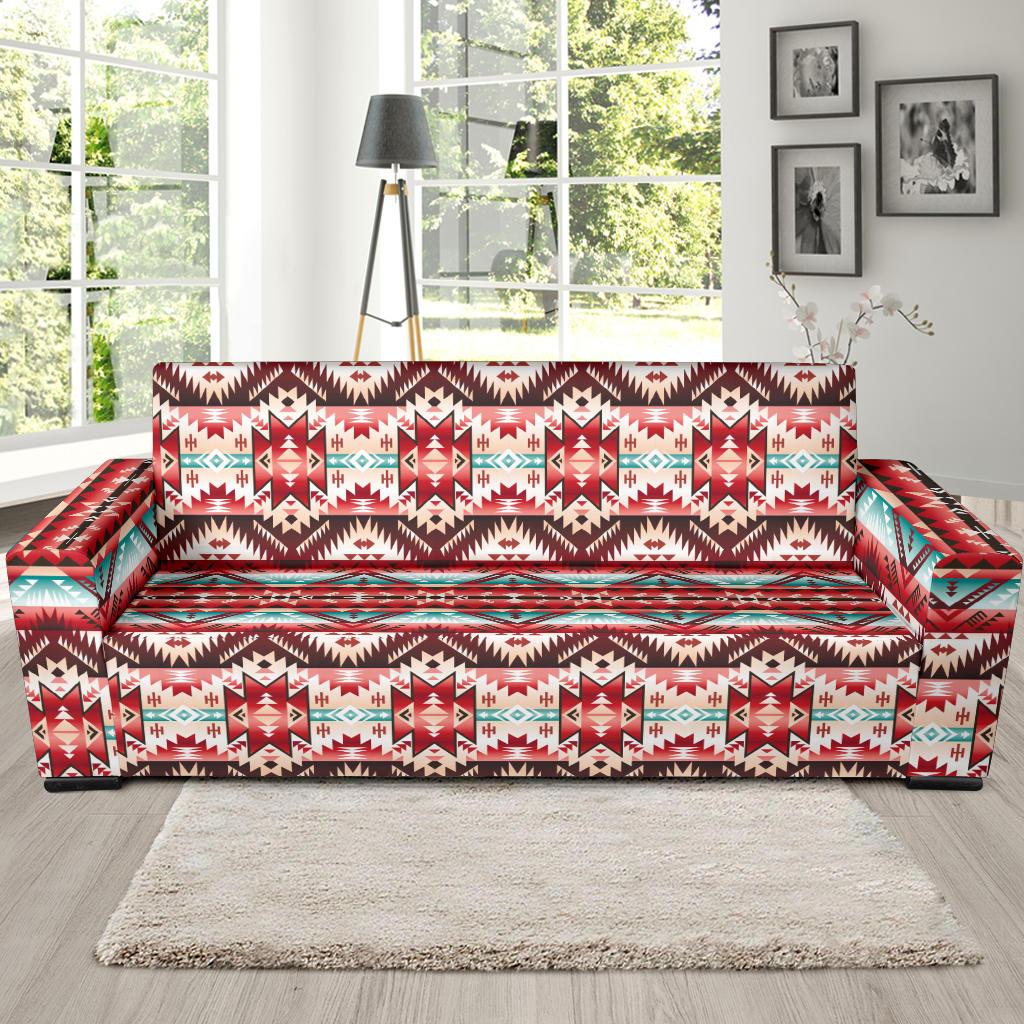Aztec Western Style Print Pattern Sofa Slipcover-JTAMIGO.COM