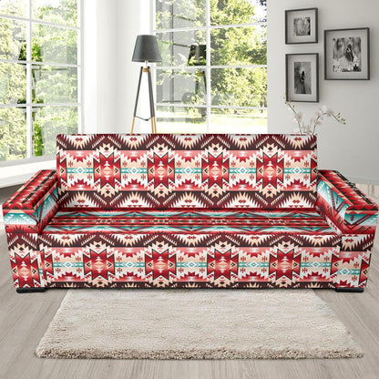 Aztec Western Style Print Pattern Sofa Slipcover-JTAMIGO.COM