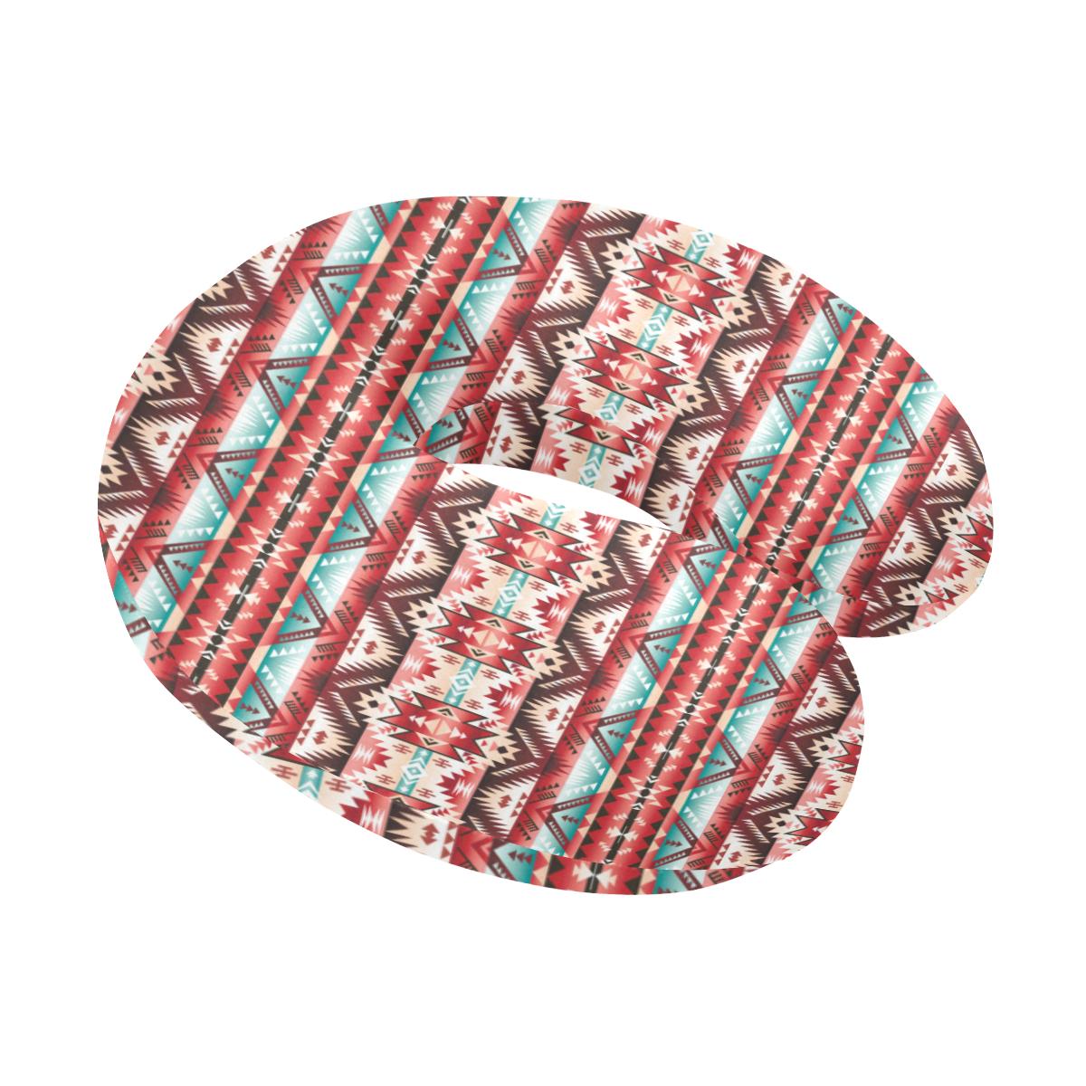 Aztec Western Style Print Pattern U-Shaped Travel Neck Pillow-JTAMIGO.COM