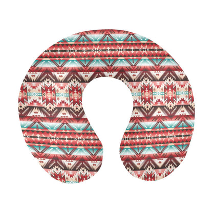 Aztec Western Style Print Pattern U-Shaped Travel Neck Pillow-JTAMIGO.COM