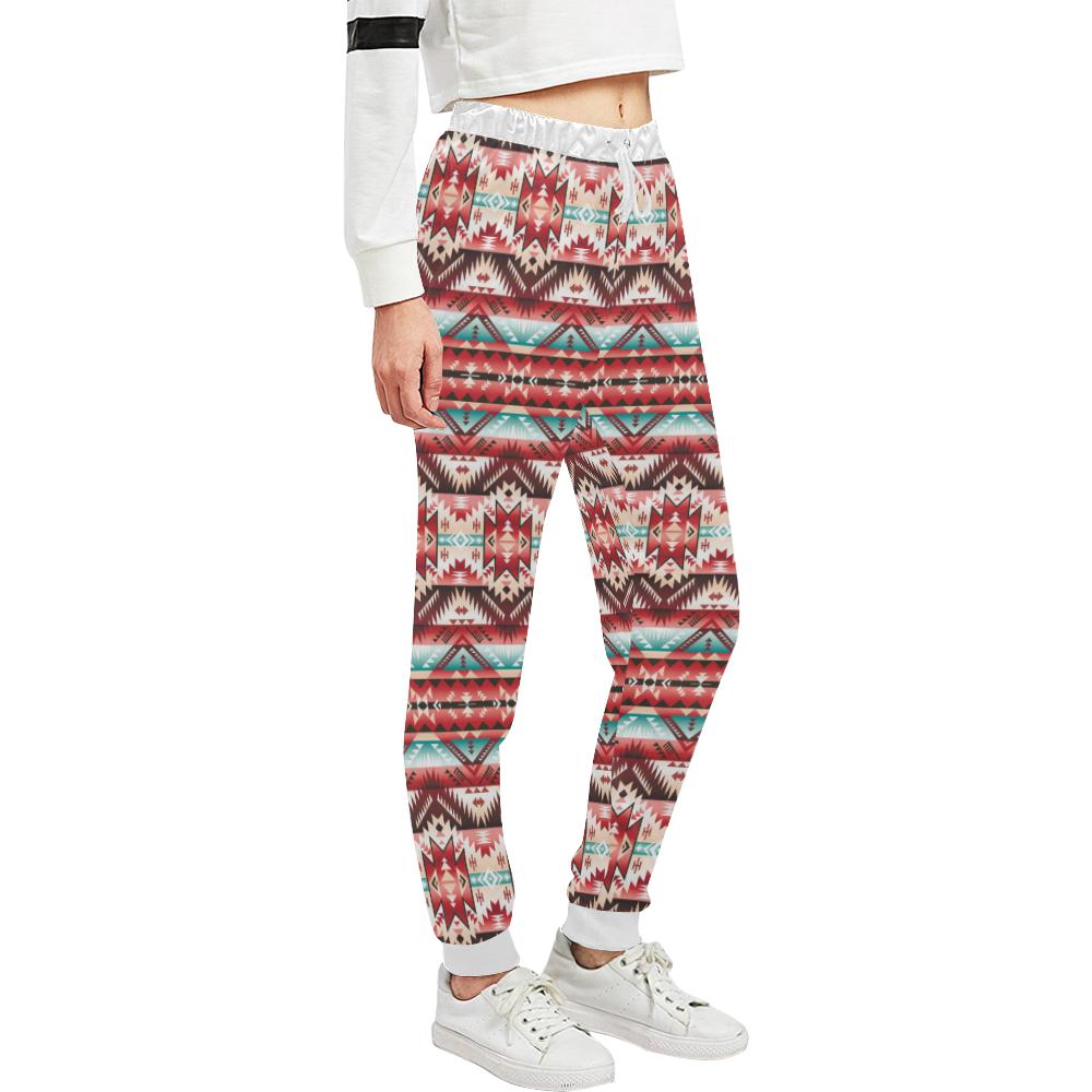 Aztec Western Style Print Pattern Unisex Casual Sweatpants (Model L11)-JTAMIGO.COM