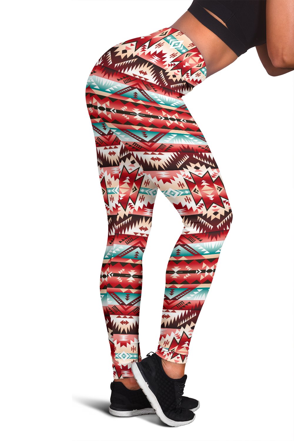 Aztec Western Style Print Pattern Women Leggings