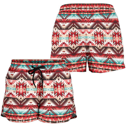 Aztec Western Style Print Pattern Women Shorts-JTAMIGO.COM