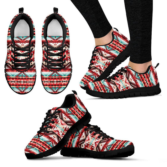 Aztec Western Style Print Pattern Women Sneakers Shoes