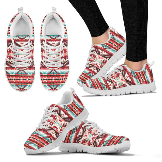 Aztec Western Style Print Pattern Women Sneakers Shoes